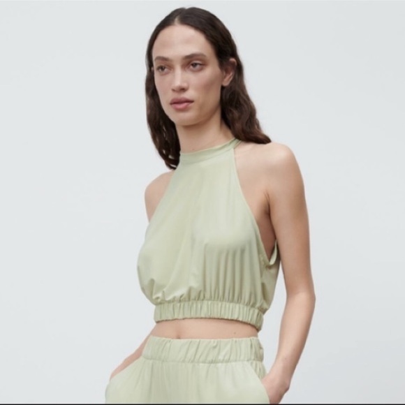 Zara High Neck Crop Top - Picture 1 of 6